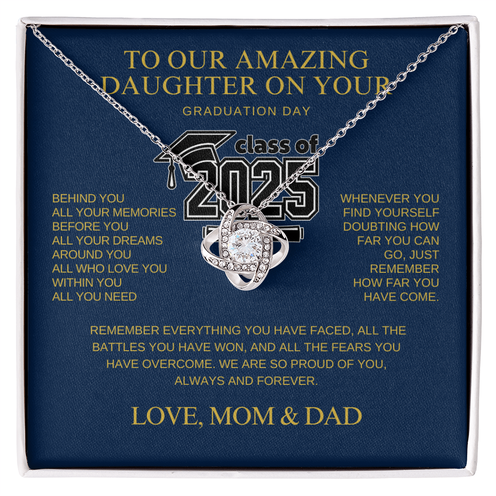 TO OUR AMAZING DAUGHTER ON YOUR GRADUATION DAY - BEHIND YOU All your memories