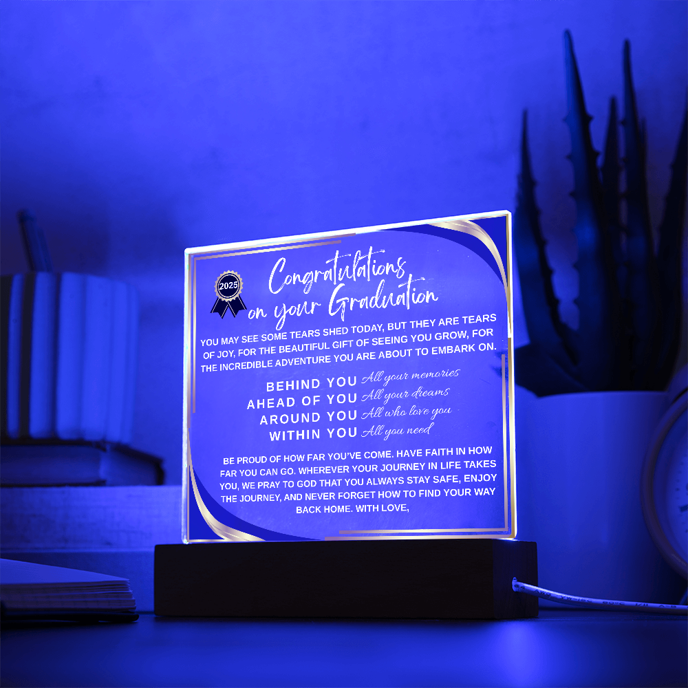 Congratulations on your Graduation Acrylic Plaque - Perfect Graduation Gift