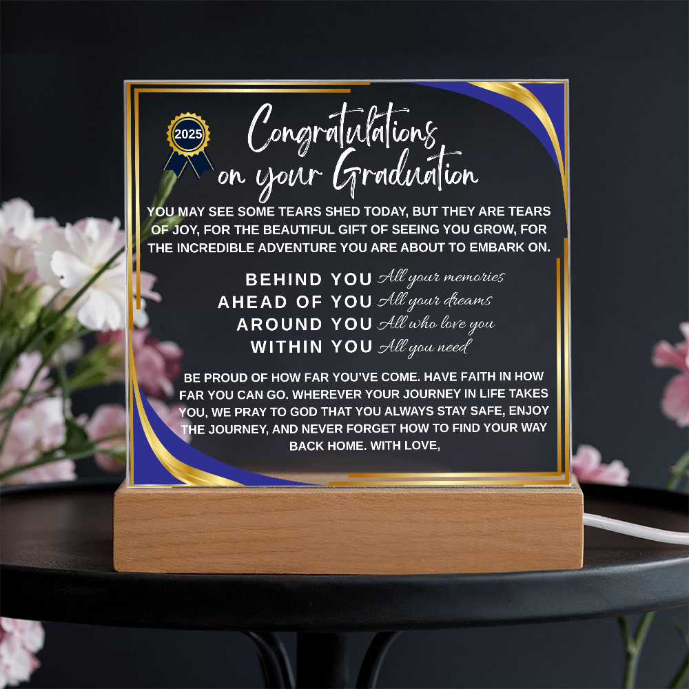 Congratulations on your Graduation Acrylic Plaque - Perfect Graduation Gift