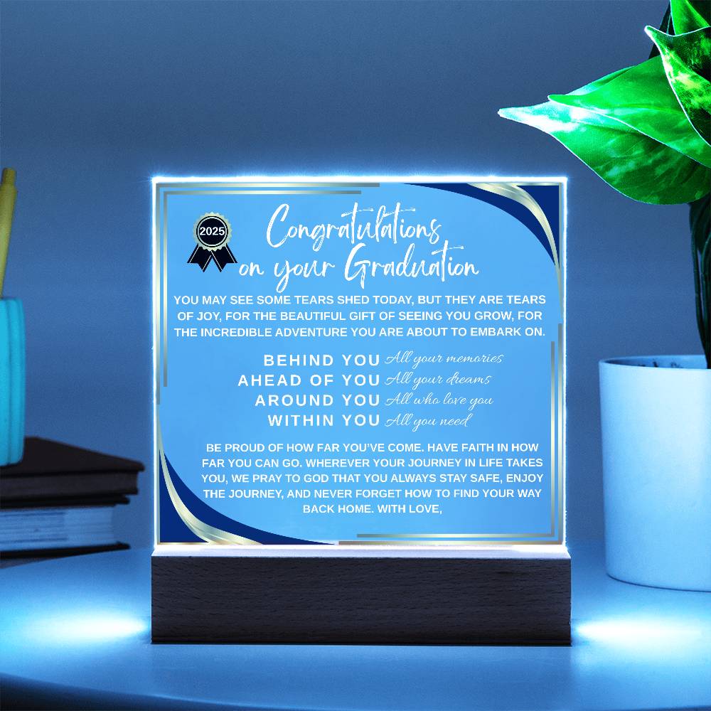 Congratulations on your Graduation Acrylic Plaque - Perfect Graduation Gift