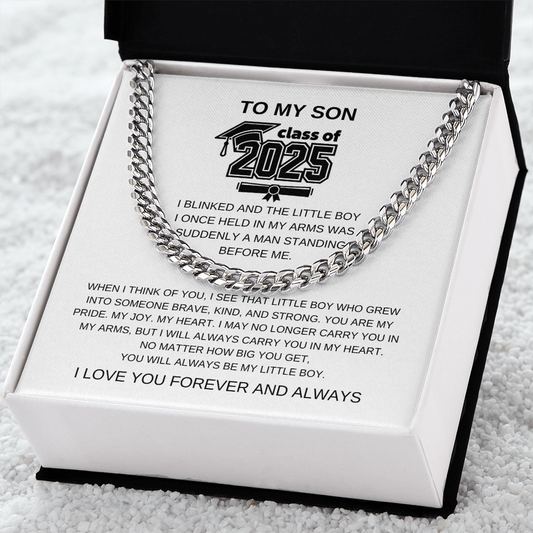 TO MY SON CLASS OF 2025 Cuban Link Chain