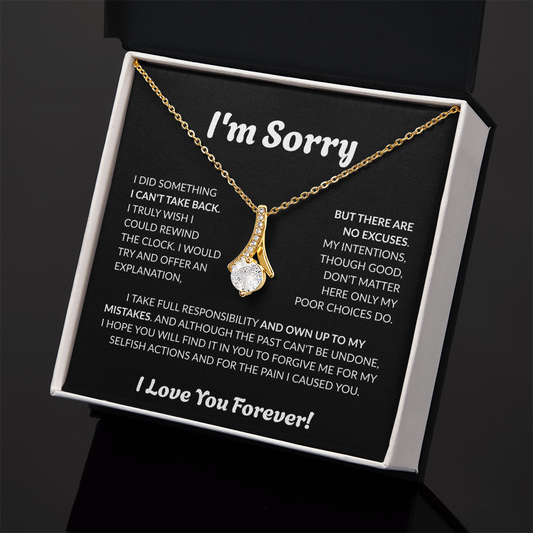 The Perfect Apology: "I Take Full Responsibility" Alluring Beauty Necklace for Her