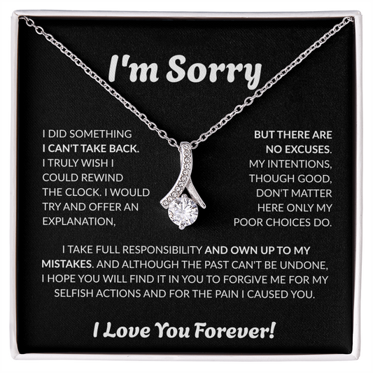 The Perfect Apology: "I Take Full Responsibility" Alluring Beauty Necklace for Her