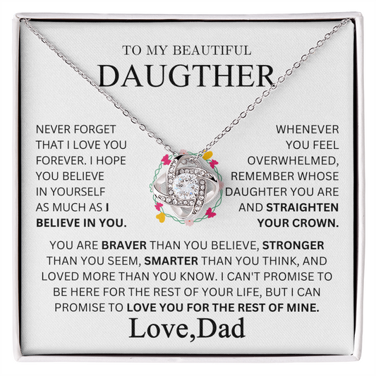 To My Beautiful Daughter – A Necklace That Says Everything a Dad Feels ❤️