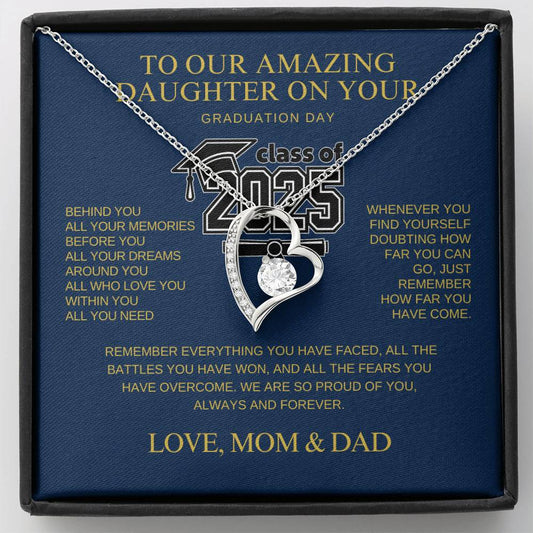 TO OUR AMAZING DAUGHTER ON YOUR GRADUATION DAY - BEHIND YOU All your memories